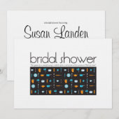 Bridal Shower-uitnodiging Kaart (Voorkant / Achterkant)