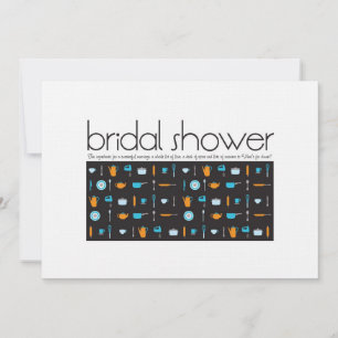 Bridal Shower-uitnodiging Kaart