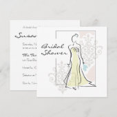 Bridal Shower-uitnodiging Kaart (Voorkant / Achterkant)