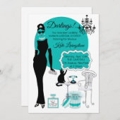 Bridal Shower-uitnodiging Kaart (Voorkant / Achterkant)