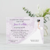 Bridal Shower-uitnodiging Kaart (Staand voorkant)