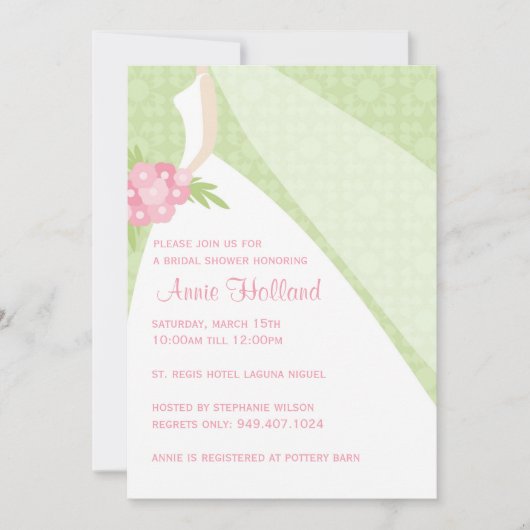 Bridal Shower-uitnodiging Kaart (Voorkant)