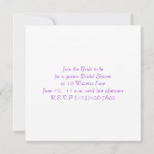 Bridal Shower-uitnodiging Kaart (Achterkant)