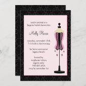 Bridal Shower-uitnodiging Kaart (Voorkant / Achterkant)