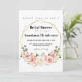 Bridal Shower-uitnodiging. Kaart (Staand voorkant)