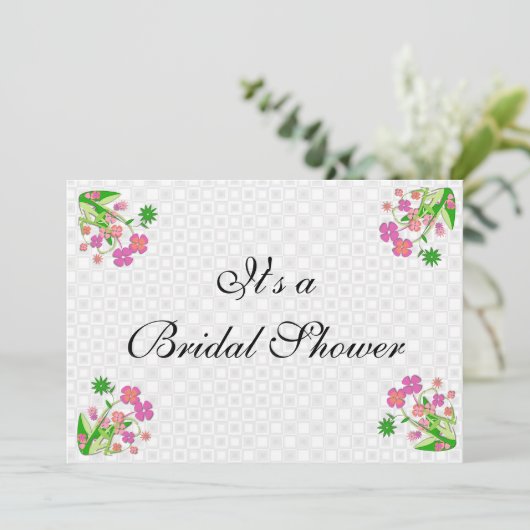 Bridal Shower-uitnodiging Kaart (Staand voorkant)