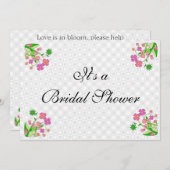 Bridal Shower-uitnodiging Kaart (Voorkant / Achterkant)