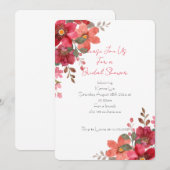 Bridal Shower-uitnodiging Kaart (Voorkant / Achterkant)