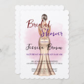 Bridal Shower-uitnodiging Kaart (Voorkant / Achterkant)