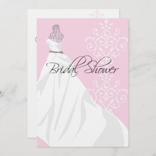 Bridal Shower-uitnodiging Kaart (Voorkant / Achterkant)