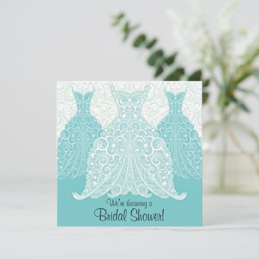 Bridal Shower-uitnodiging Kaart (Staand voorkant)