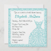 Bridal Shower-uitnodiging Kaart (Achterkant)