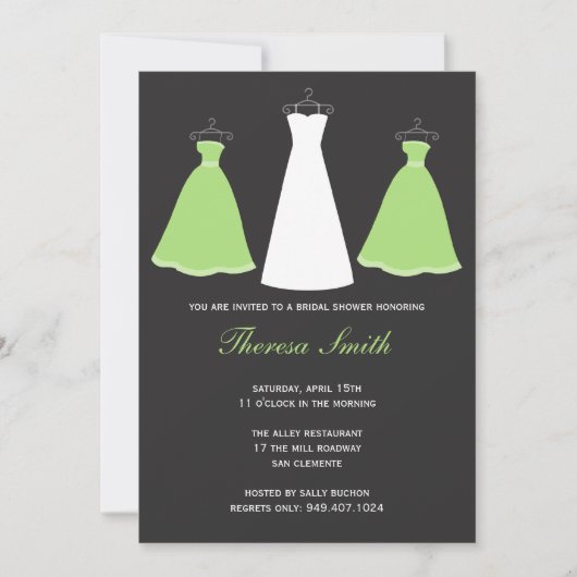 Bridal Shower-uitnodiging Kaart (Voorkant)