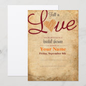 Bridal Shower-uitnodiging Kaart (Voorkant / Achterkant)