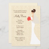 Bridal Shower-uitnodiging Kaart (Voorkant / Achterkant)