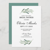 Bridal Shower-uitnodiging Kaart (Voorkant / Achterkant)