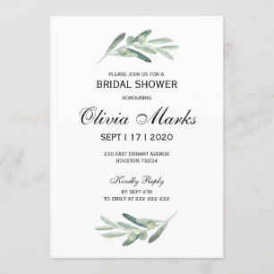 Bridal Shower-uitnodiging Kaart