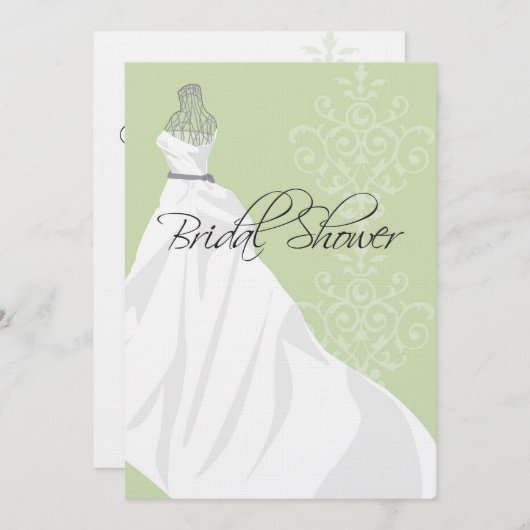 Bridal Shower-uitnodiging Kaart (Voorkant / Achterkant)