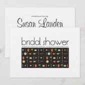 Bridal Shower-uitnodiging Kaart (Voorkant / Achterkant)