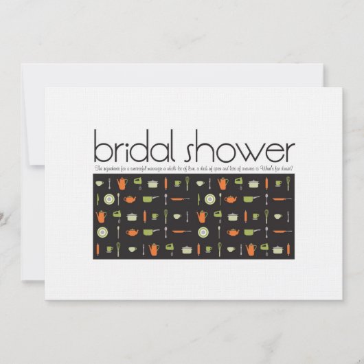 Bridal Shower-uitnodiging Kaart (Voorkant)
