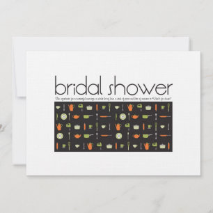 Bridal Shower-uitnodiging Kaart
