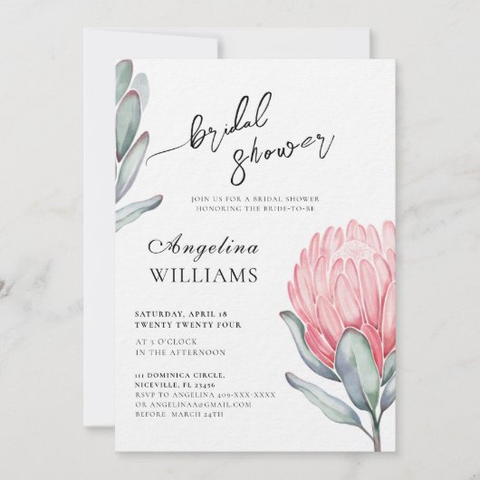 Bridal Shower-uitnodiging Kaart (Voorkant)