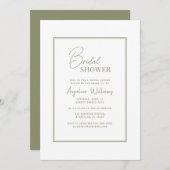 Bridal Shower-uitnodiging Kaart (Voorkant / Achterkant)