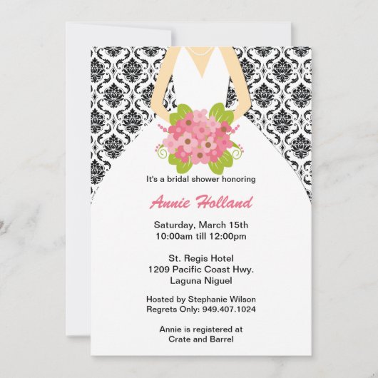 Bridal Shower-uitnodiging Kaart (Voorkant)