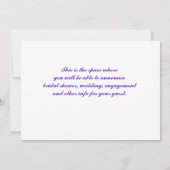 Bridal Shower-uitnodiging Kaart (Achterkant)