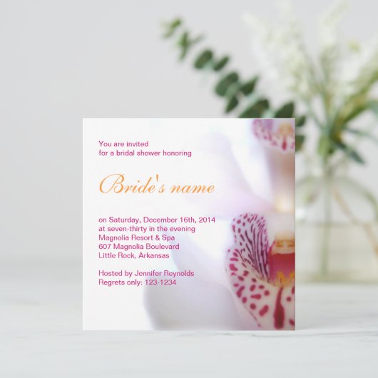 Bridal Shower-uitnodiging Kaart (Staand voorkant)