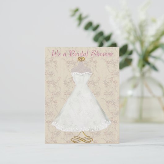 Bridal Shower-uitnodiging Kaart (Staand voorkant)