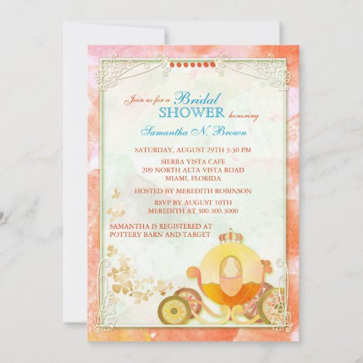 Bridal Shower-uitnodiging Kaart (Voorkant)