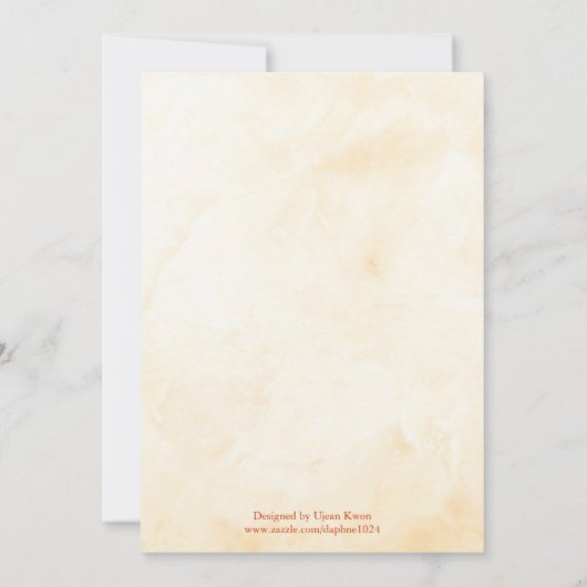 Bridal Shower-uitnodiging Kaart (Achterkant)