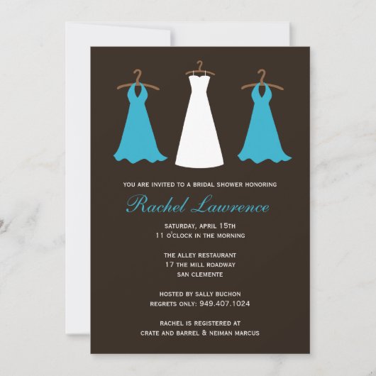 Bridal Shower-uitnodiging Kaart (Voorkant)