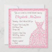 Bridal Shower-uitnodiging Kaart (Achterkant)