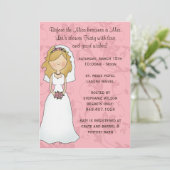 Bridal Shower-uitnodiging Kaart (Staand voorkant)