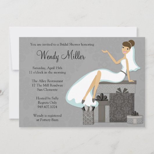 Bridal Shower-uitnodiging Kaart (Voorkant)