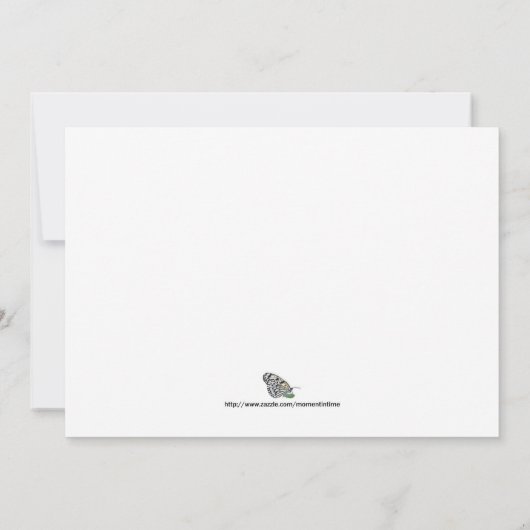 Bridal Shower-uitnodiging met bruiloft Cake Kaart (Achterkant)