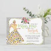 Bridal Shower-uitnodiging | Retro Houseechtgenote Kaart (Staand voorkant)