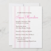 Bridal Shower-uitnodiging | Roze en Sage Kaart (Achterkant)