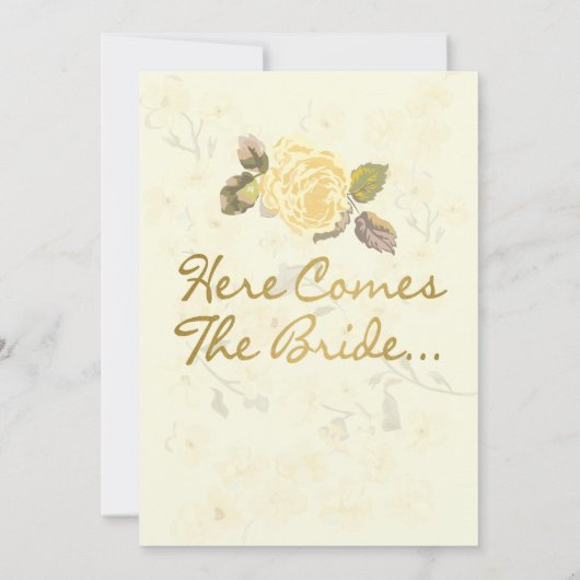 Bridal Shower-uitnodiging voor Bright Red & Ivoork Kaart (Achterkant)