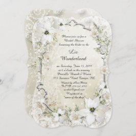 Bridal Shower-uitnodiging,Winter Wonderland,haakje Kaart