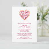 Bridal Shower-uitnodigingen Kaart (Staand voorkant)