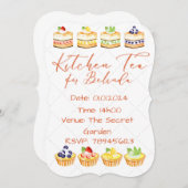 Bridal Shower-uitnodigingen Kaart (Voorkant / Achterkant)