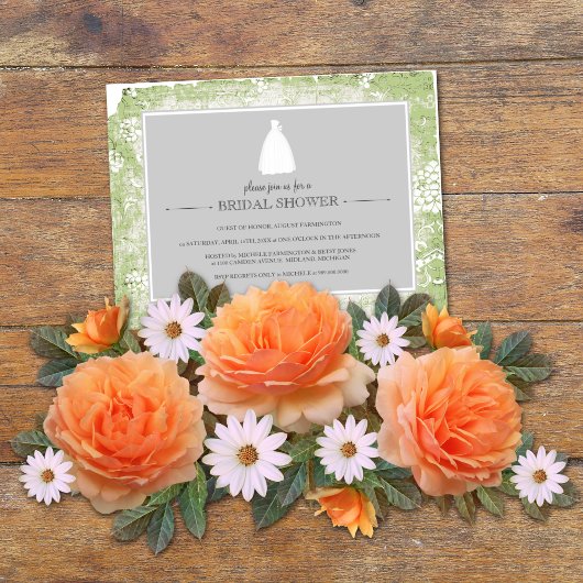 Bridal Shower-uitnodigingen Kaart