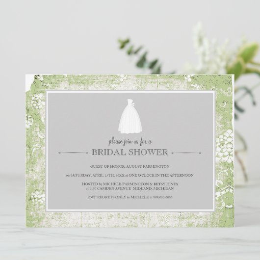 Bridal Shower-uitnodigingen Kaart (Staand voorkant)