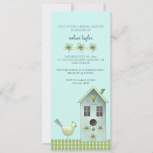 Bridal Shower-uitnodigingen of Garden Party-evenem Kaart