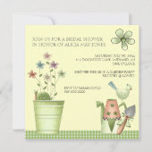 Bridal Shower-uitnodigingen of Garden Party-evenem Kaart (Voorkant)