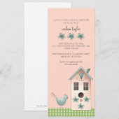 Bridal Shower-uitnodigingen of Garden Party-evenem Kaart (Voorkant / Achterkant)