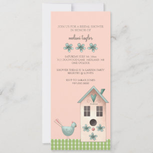 Bridal Shower-uitnodigingen of Garden Party-evenem Kaart